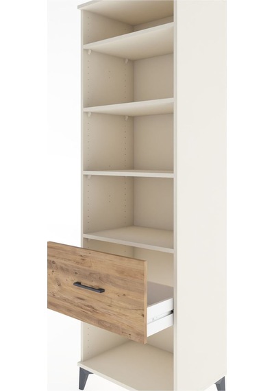 Hyperion Dolap 4 Raflı Tek Çekmeceli 60x44x195 Aytaşı-çam Aytaşı