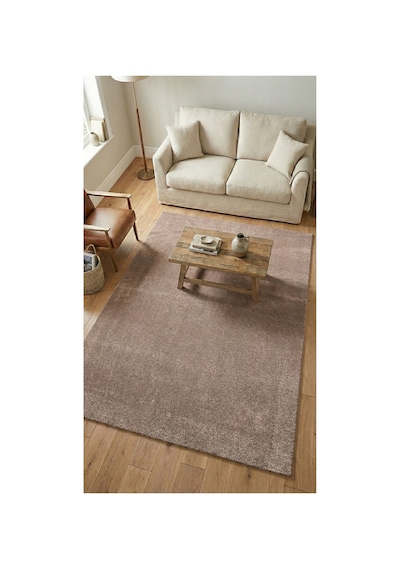 Puffy Bej Yumuşak Peluş Halı Kaymaz, Yıkanabilir, Salon Mutfak Antre İçin Halı Yolluk