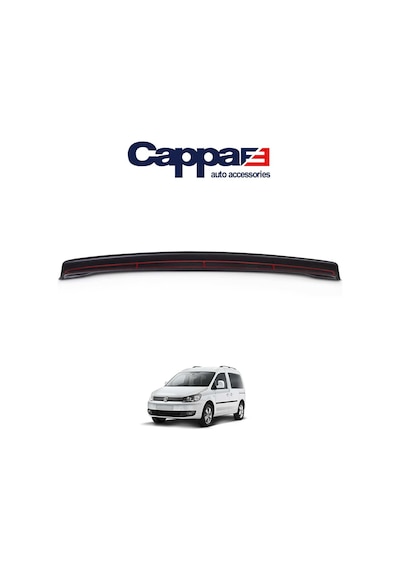 Cappafe Volkswagen Caddy Arka Tampon Eşiği Koruma (abs) Mat Siya N11.652