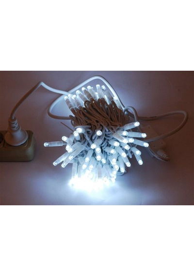 Yılbaşı Led Işık İp Led 10 Mt Beyaz + Günışığı Parıltılı Dış Mekan Ip65 Eklenebilir 220v Beyaz
