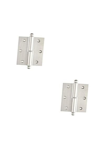 Okka Menteşe 4 Cm Nikel Sol Açılım, Dayanıklı Kapı Menteşesi 2 Adetli Set