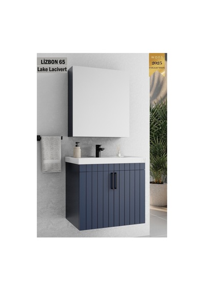 Lizbon 65 Cm Lake Lacivert Banyo Dolabı Lacivert Lizbon 65 Cm Lake Lacivert Banyo Dolabı Lacivert