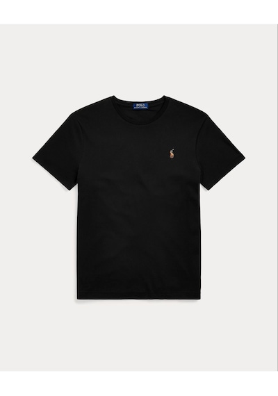 Polo Ralph Lauren Yumuşak Pamuklu Bisiklet Yaka Tişört Siyah