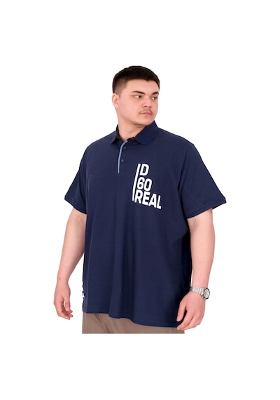 Mode Xl Büyük Beden Erkek T-shirt Polo Yaka Real U25309 İndigo İndigo
