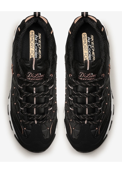 Skechers D'Lites  -  Glamour Feels Kadın Sneakers - Siyah 13087 BKRG Siyah
