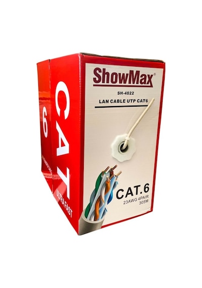 Showmax Sh-4022 Cat6 Cat5 Kablo 23awg 0.50mm 305 Metre