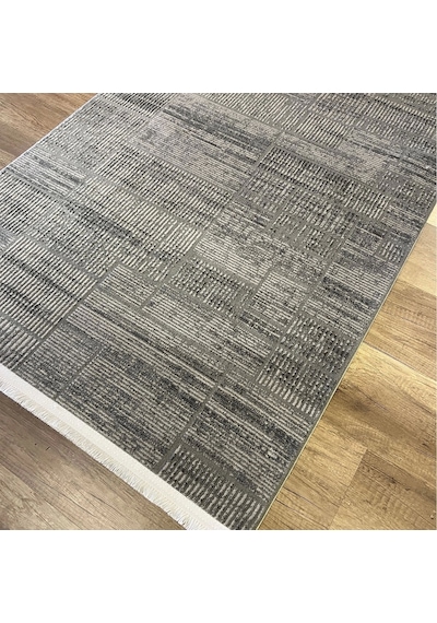 Hoom Rugs Aria 1107 Antrasit Modern Yıkanabilir Halı Antrasit