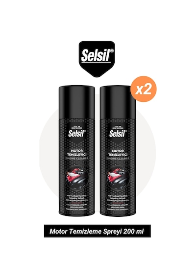 Selsil Motor Temizleme Spreyi 2 x 200 ML