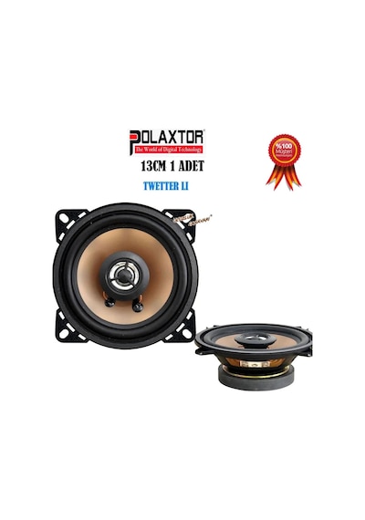Polaxtor 13Cm Kapı Kolon Oto Hoparlör 200Watt Tweete .