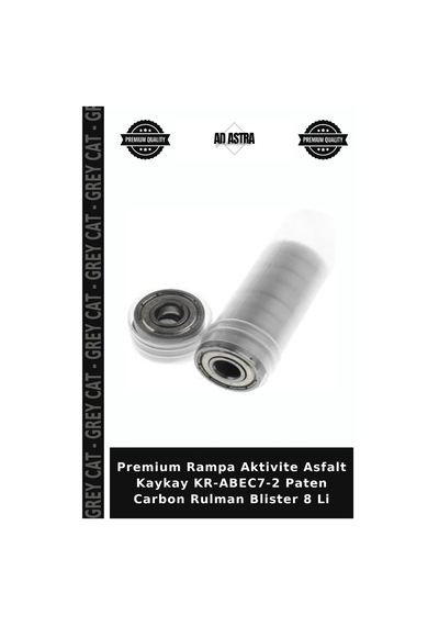 Premium Rampa Aktivite Asfalt Kaykay Kr-abec7-2 Paten Carbon Rulman Blister 8 Li Çok Renkli