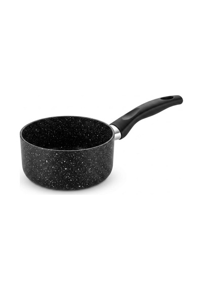 Granit Tencere, Siyah, Yapışmaz Kaplama, Ergonomik Sap, İndüksiyon Uyumlu, Yumurta Ve Çikolata Pişirme İçin 12v
