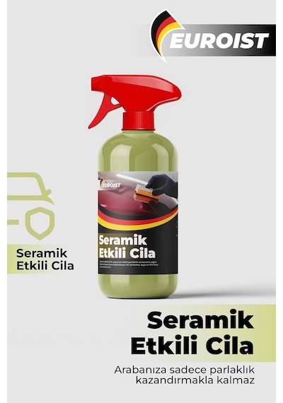 Seramik Etkili Hızlı Cila Parlaklık Ve Koruma Sunan Seramik Bazlı Hızlı Cila, Su İtici 500 Ml