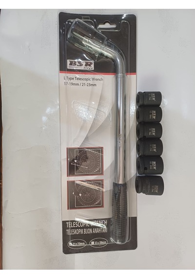 Teleskopik Bijon Anahtarı, 45cm Kol Ve 1/2 Lokmalar