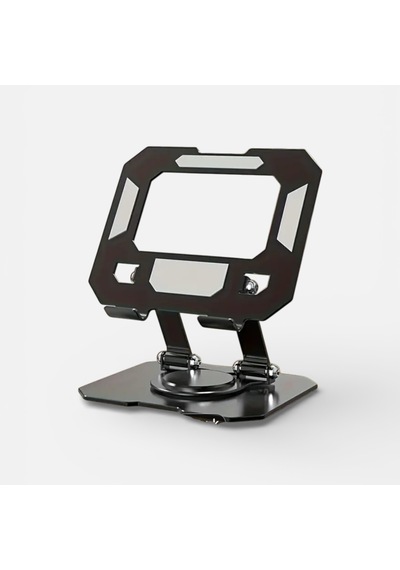 Döner Tablet Standı, 360 Dönebilen Ve Katlanabilir Tasarımlı Ayarlanabilir Tutucu, Siyah, Ofis, Eğlence Çalışma İçin