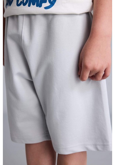 Defacto Regular Fıt Baskılı 2li Ecru Pijama Takımı Erkek Çocuk H8045a826hser105 Ekru-er105