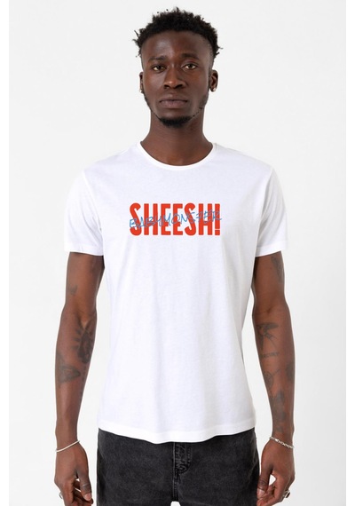 Babymonster Sheesh Beyaz Erkek Bisikletyaka Tshirt Çok Renkli