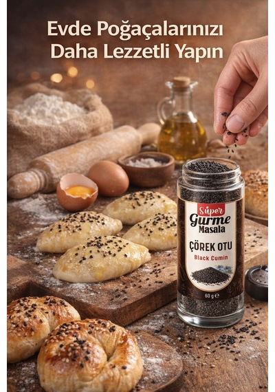 Çörekotu 60 G Doğal Çörek Otu Tohumu Cam Şişe