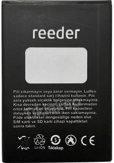 Axya Reeder P13 Blue MaxL 2022 Batarya Pil Hb001