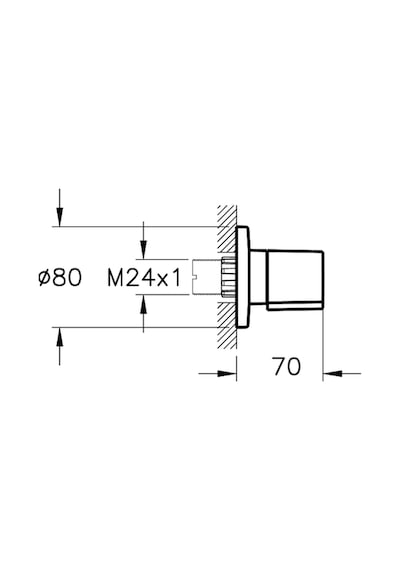 Artema A41461 Ankastre Stop Valf, Krom