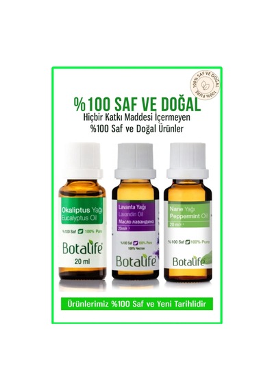 Lavanta Yağı Okaliptus Yağı Nane Yağı Seti 20ml Özel Set