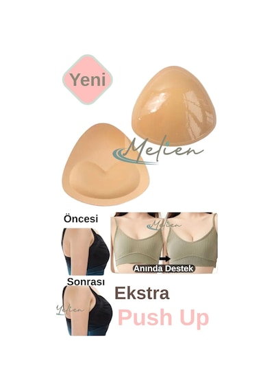 Ten Yapışkanlı Ekstra Push Up Mayo Abiye Elbise Sütyen Gelinlik Göğüs Dolgunlaştırıcı Kaldırıcı Pedi