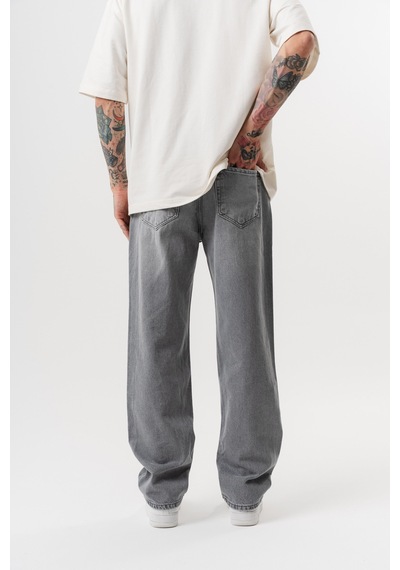 Respire Erkek Washed Baggy Pantolon Açık Gri