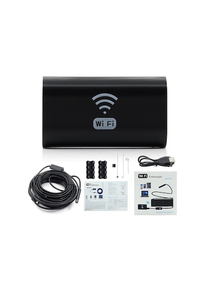 Wifi Endoskop Kamera 720P 8 MM 8 Led 7 M Yumuşak Kablo Su Geçirmez