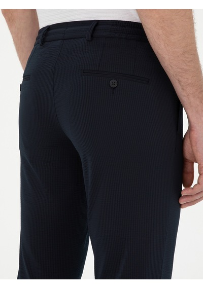 Cacharel Lacivert Slim Fit Pantolon