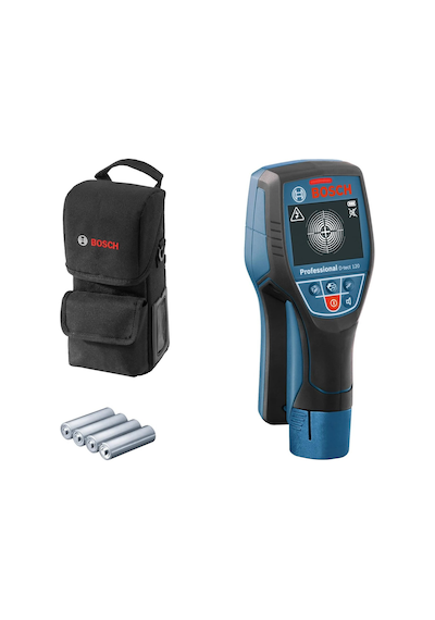 D-tect 120 Duvar Tarama Cihazı Tarama Alanı: 120 Mm, Akım Geçen Ve Geçmeyen Kabloların, Metal, Plastik Boruların