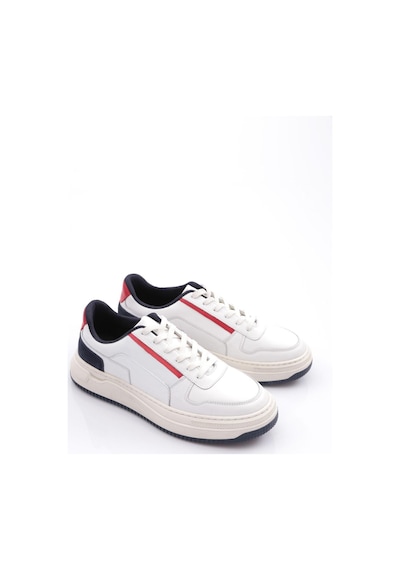 Pabucıx Pabucix Lucas Erkek Bağcikli Sneaker Ayakkabi Beyaz
