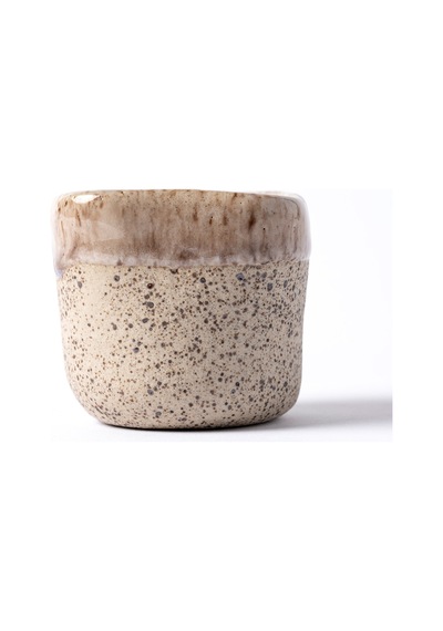Must Bej/beyaz Stoneware El Yapımı Mug & Türk Kahvesi Karışık 2li Set 8638 Bej Beyaz