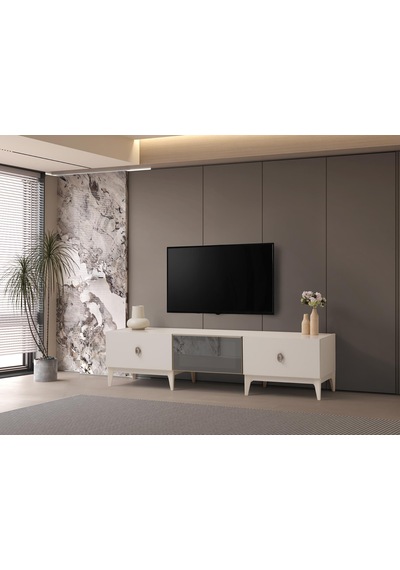 Ahsen Modern Dolaplı Tv Ünitesi 180 45 45 Vizon