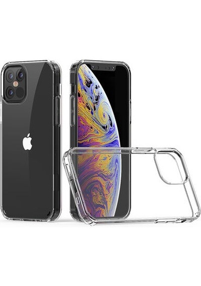 Apple Uyumlu iPhone 12 Pro Max Kılıf Şeffaf Tam Koruma Sağlayan Premium Tpu Silikon Kapak Ryc/coss Şeffaf
