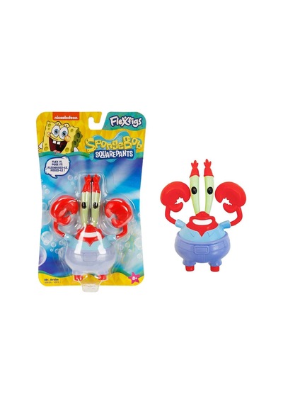 Nickelodeon Spongebob Squarepants Flexfigs Sünger Bob 4 Lü Set Esnek Hareketli Figürler - 10 Cm Sünger Bob