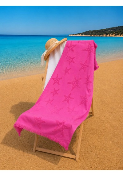 70x140 Cm Jakarlı Desenli Modern Tasarım Unisex Plaj Havlusu Baveno Desen001