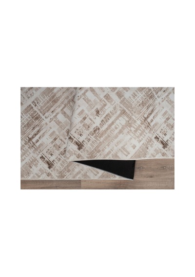 Plato Halı Parantez Efsane Lüks Oturma Odası, Salon, Antre, Yıkanabilir Polyester Kaymaz Taban Kahve Halı