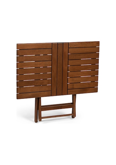 Atina Katlanır Masa 60x100 - Dış Mekan Ahşap Bahçe, Balkon Masası Ceviz