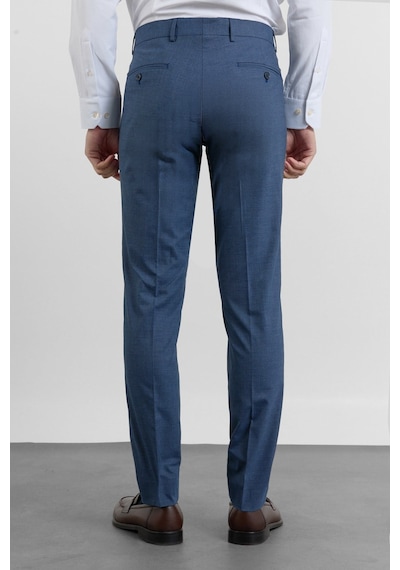 İmza Lacivert-lacivert Yan Cep Kazayağı Desen Slim Fit Esnek Classic Pantolon 1003255174 K.laci - A.laci
