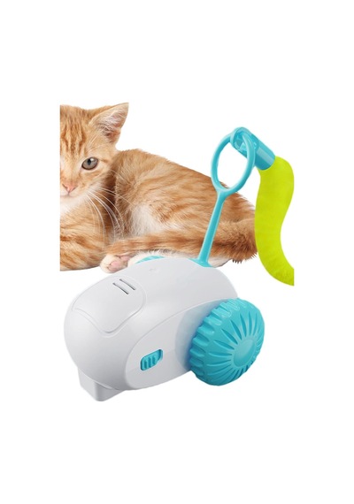 Şarjlı Robot Kedi Oyuncağı Hareketli Eğlenceli Evcil Hayvan Egzersiz Spor Oyuncağı