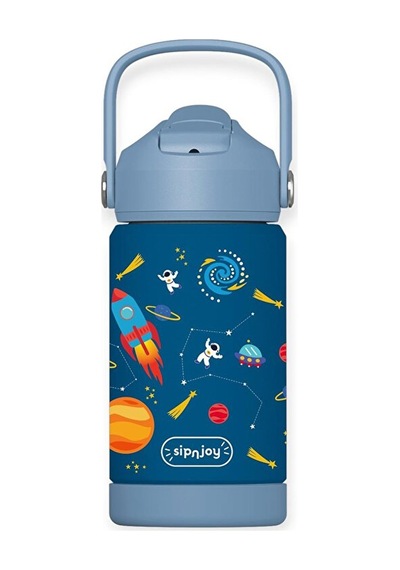 - Flipsip Çocuk Su Termosu 360 Ml - Star Explorer 2 Adet Çok Renkli