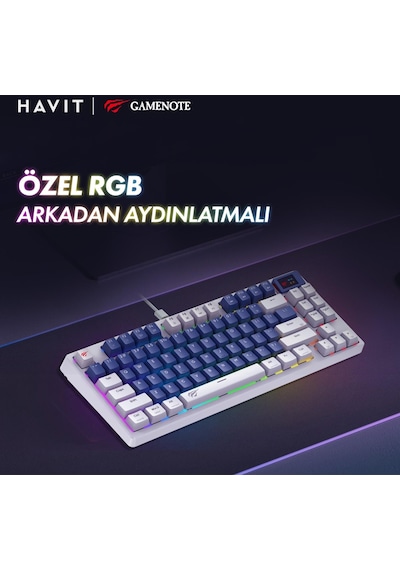 Havit KB884L Gamenote RGB Gaming Mekanik Klavye Red Switch
