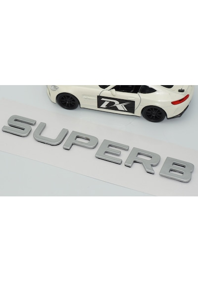 Dk Tuning Skoda Superb Bagaj Yeni Nesil Gri Yazı Logo Arma