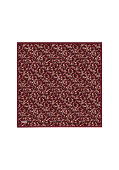 Cacharel Bordo Çiçek Desenli İpek Twill Eşarp Bordo Çiçek Desenli Bordo Çiçek Desenli