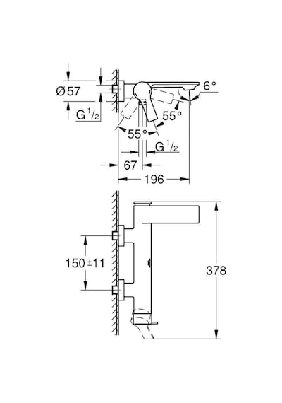 Grohe Grohe Allure Tek Kumandalı Banyo Bataryası 1/2" - 32826001 Krom