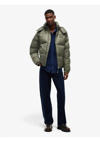 Tommy Hilfiger Tjm Alaska Down Puffer Ext Erkek Yeşil Mont - Dm0dm22036