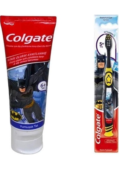 Colgate Batman Diş Macunu 75 ML + Colgate Batman Diş Fırçası