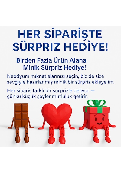 10 Adet Neodyum Mıknatıs Çap: 6mm Kalınlık: 2mm D6x2 Ndfeb Güçlü Mıknatıs Yuvarlak N131