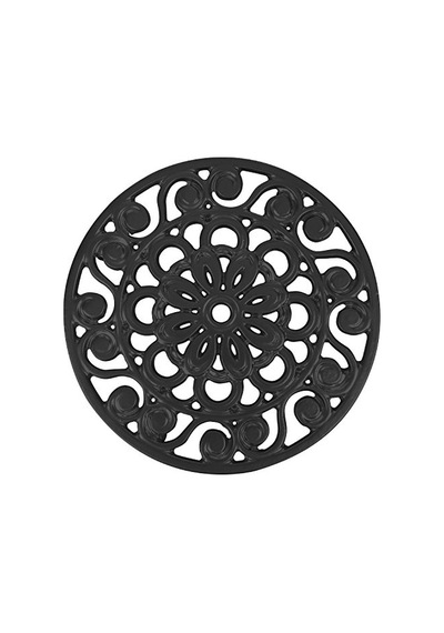 Dekoratif Dökme Demir Metal Trivet Siyah Genel