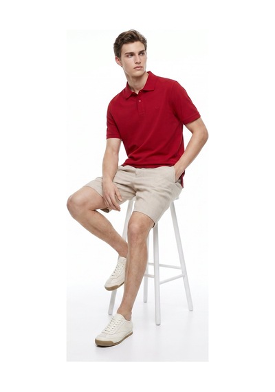 Dockers Kırmızı Erkek Regular Fit Polo T-shirt D261002 Bordo