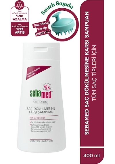 Sebamed Saç Dökülmesine Karşı Şampuan 400ml - Tarak Hediyeli Dökülen